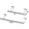 Chrome Over the Door Extendable Towel Holder Rack for the Kitchen, Vanity, and Bathroom